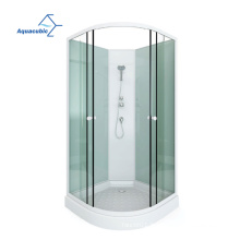 Aquacubic 2021 Nouveau design deux salles de douche simple en verre coulissant avec cadre en alliage en aluminium